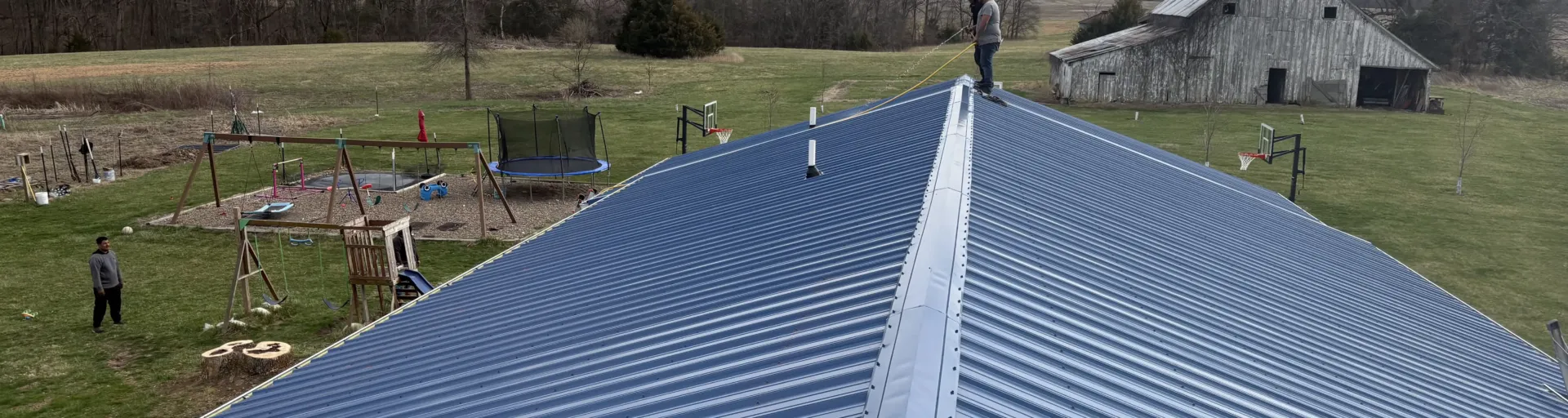 An image of a roof after installation